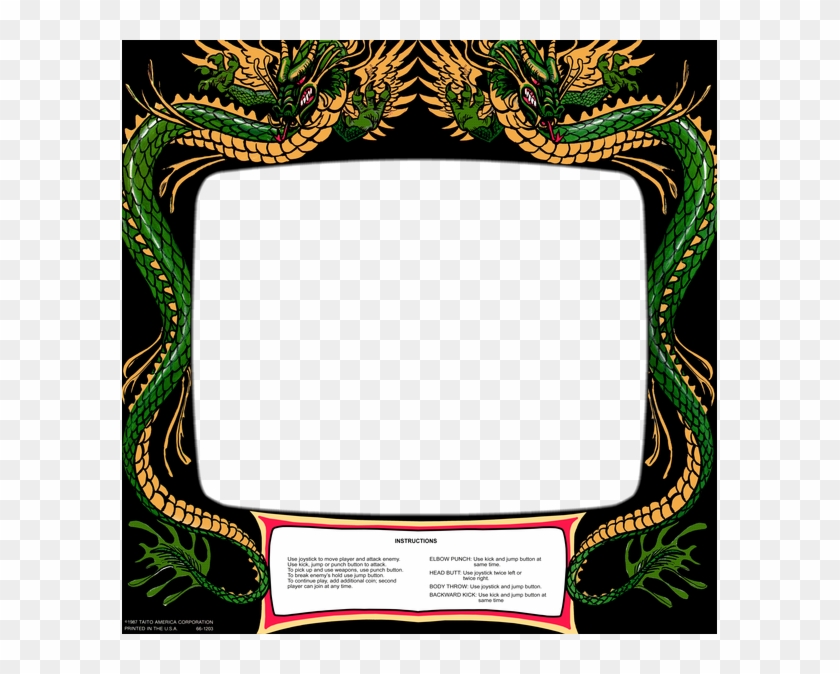 Double Dragon Bezel - Double Dragon Bezel Art, HD Png