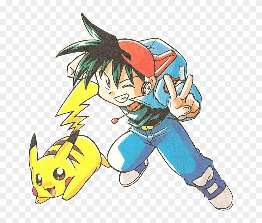 Download Red Pokemon Png - Red Pokemon Manga Png - Full Size PNG