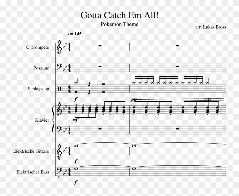 Gotta Catch Em All Sheet Music Composed By Arr Pokemon Theme Gotta Catch Em All Trumpet Sheet Music Hd Png Download 7x1169 Pngfind