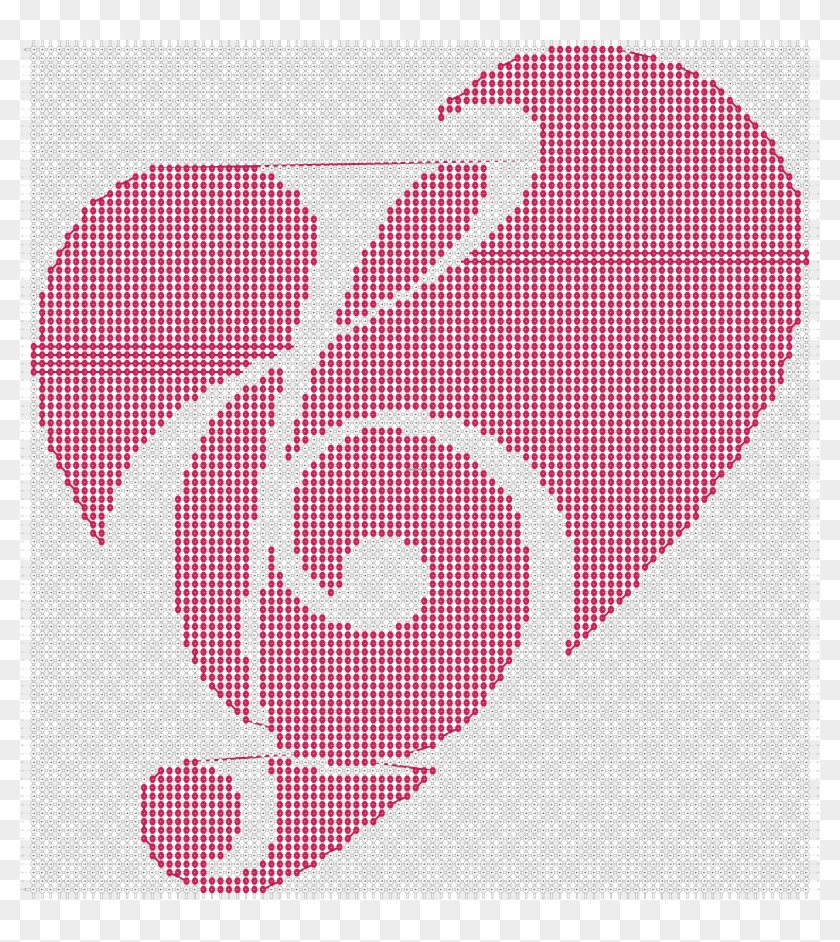 Alpha Pattern - Heart Music Note Png, Transparent Png - 4900x5272 ...