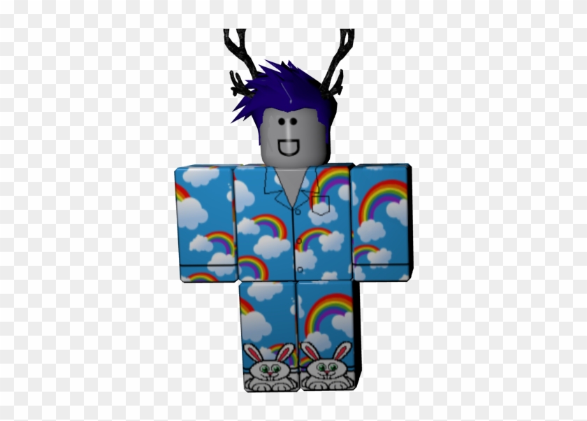 Roblox Robloxian Pajamas Blue Gfxer Pajamabottoms Illustration Hd Png Download 960x540 4980659 Pngfind - pjs roblox