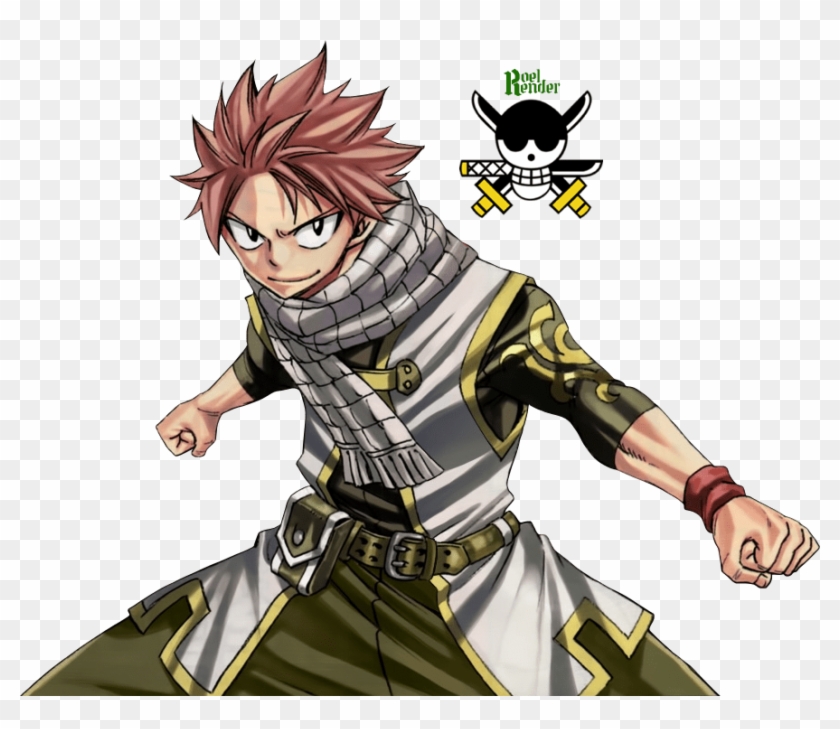 Fairy Tail Natsu Dragneel with Fire Sticker - Free PNG Download