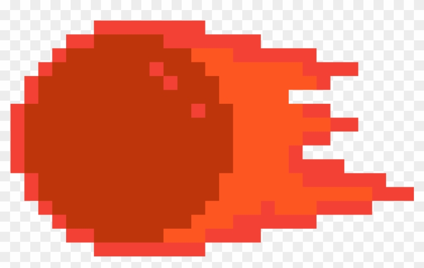 Fireball By Iancs2028 - Deadpool Logo Pixel Art, HD Png Download