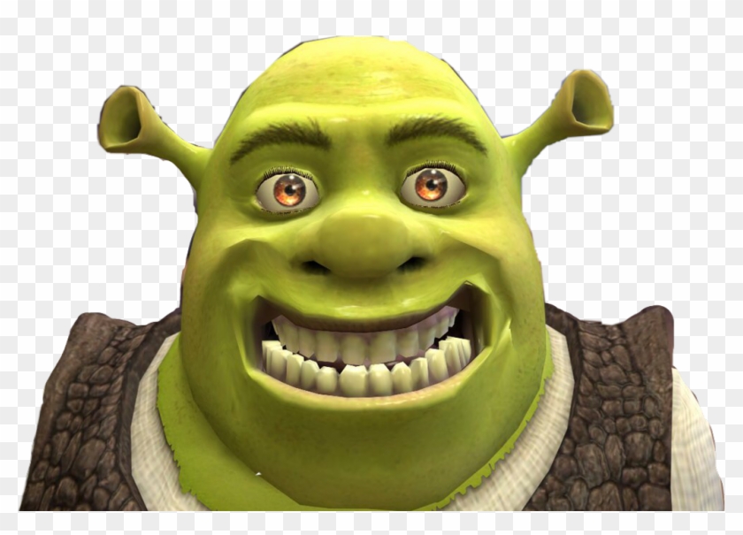 Funny Shrek Smiles Widely Sticker - Free Download Shrek Sticker