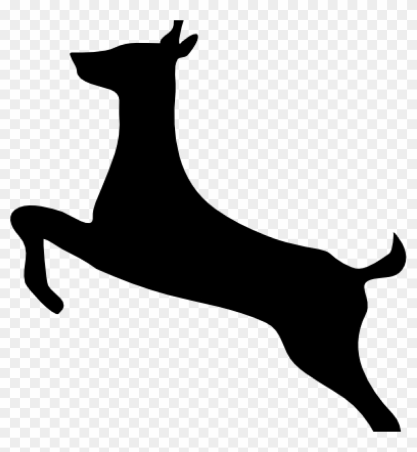 Deer Silhouette Clip Art Wildlife Stencils Free Deer White Tailed