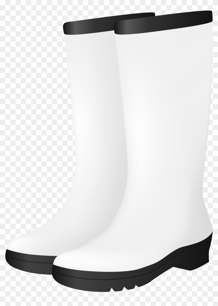 White Rubber Boots Png Clipart - White Boots Png, Transparent Png