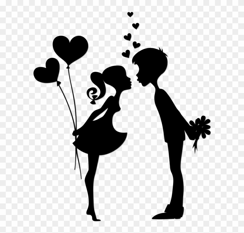 This Pic Would Be A Cute Tattoo Silhouette Art, Silhouette - Kissing Couple  Silhouette Vector, HD Png Download - 640x960(#53791) - PngFind