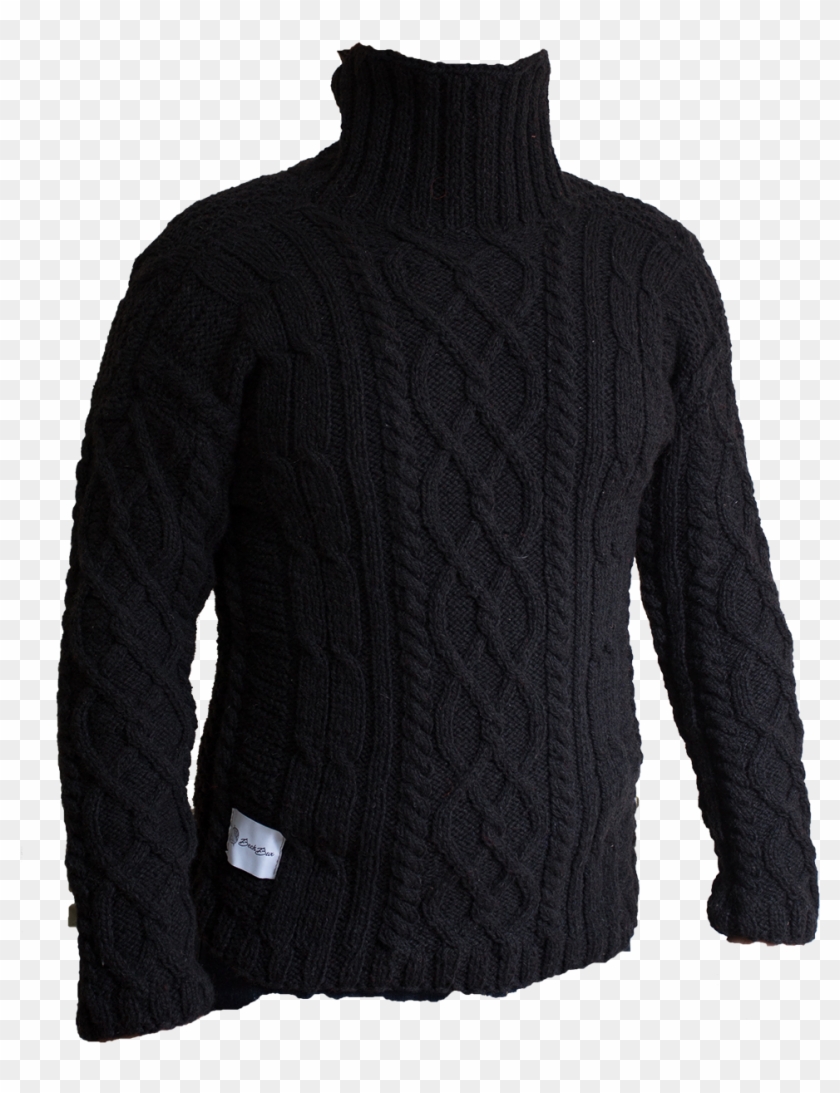 Png Transparent Black Turtleneck Sweater , Png Download, Png Download