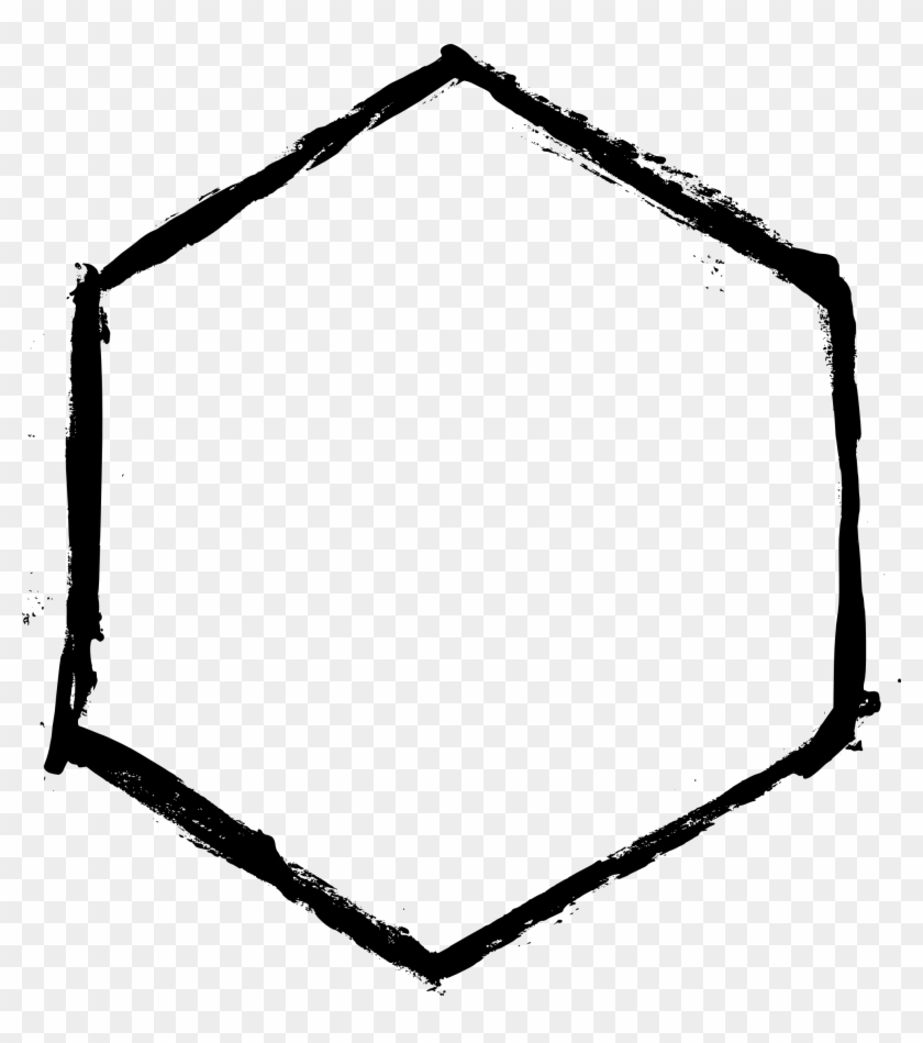 Hexagonal Frame Transparent 4 Grunge Hexagon Frame Png Transparent - Grunge Hexagon Png, Png ...