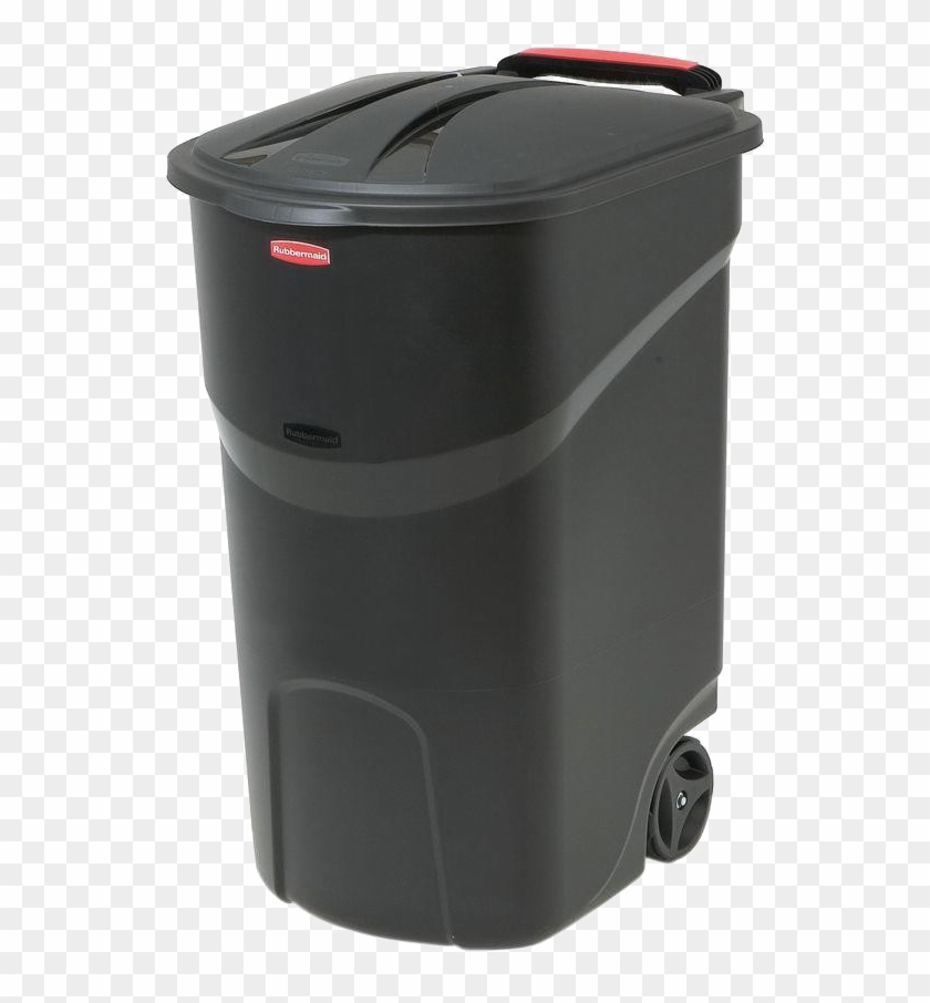 trash can with hinged lid