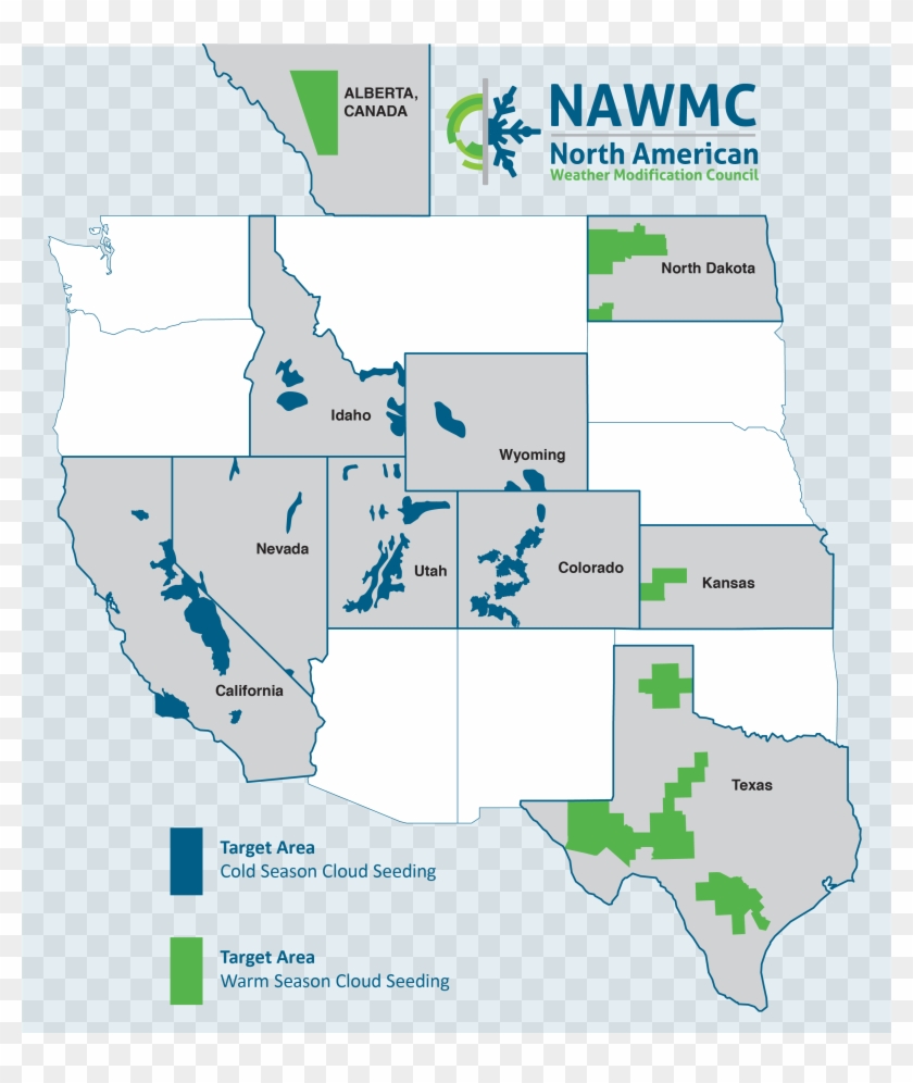 Cloud Seeding In North America Map, HD Png Download 2902x3304