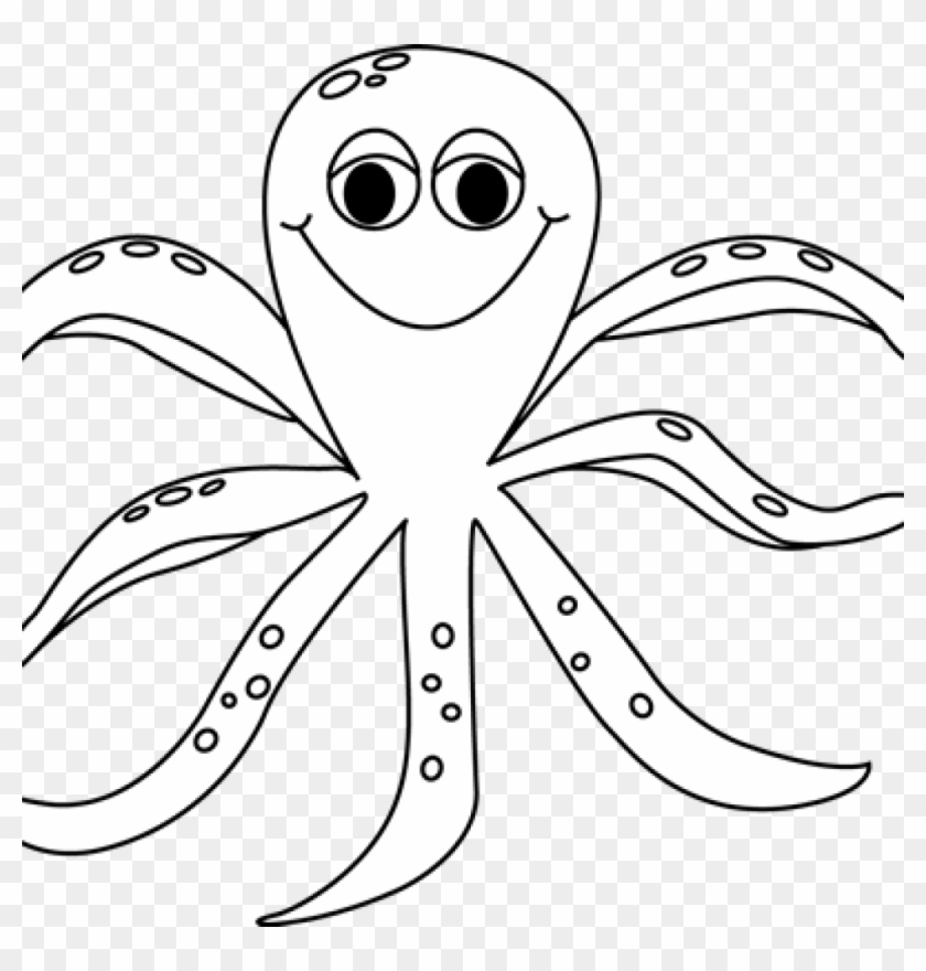 Octopus Clipart Black And White Free