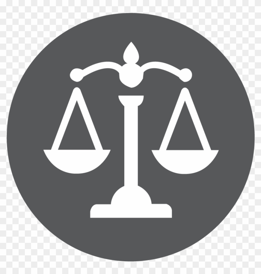 Legal Scale Icon - Labour Law Icon, HD Png Download - 933x933(#504065) -  PngFind