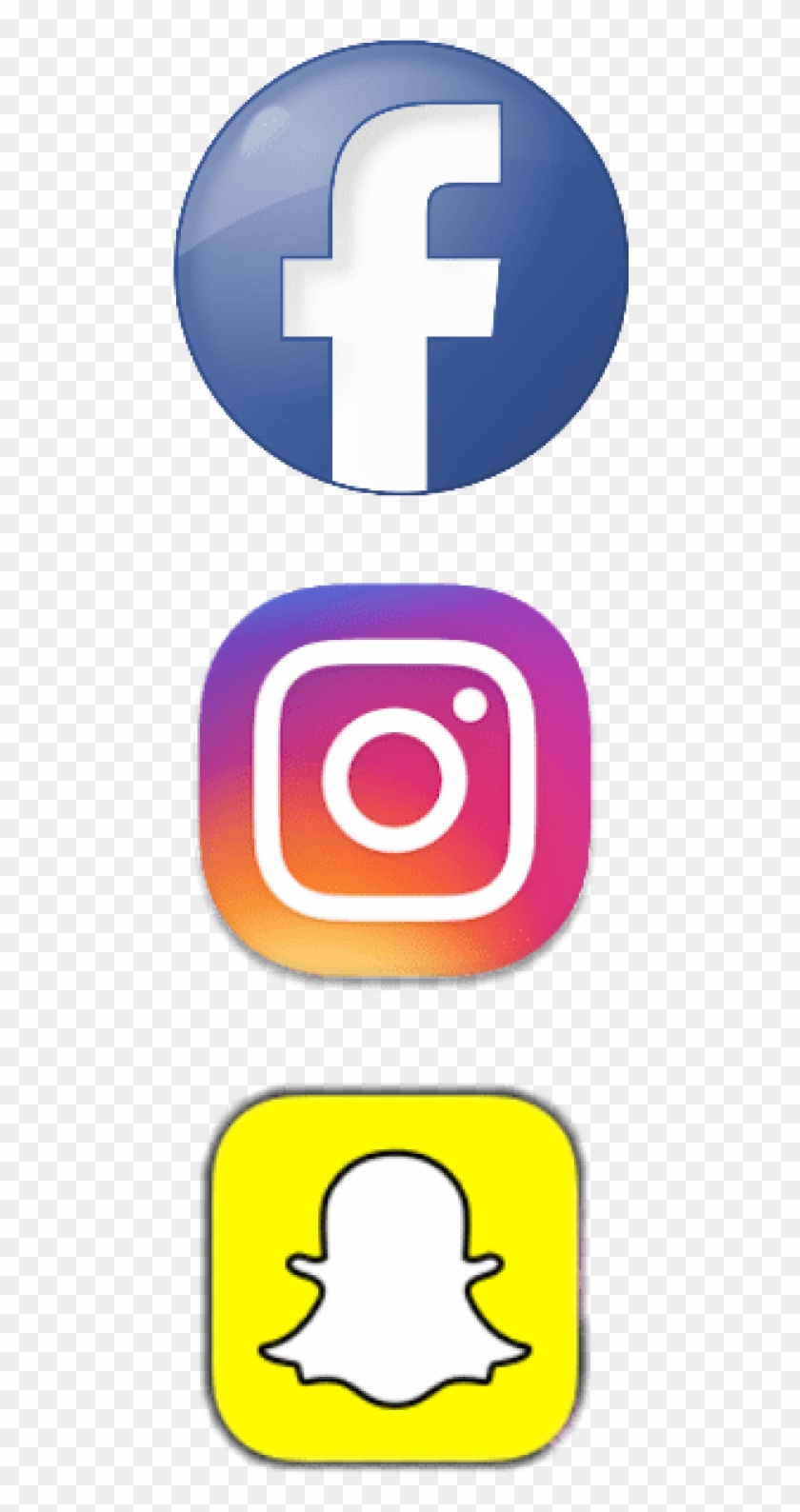 Free Png Download Facebook Instagram Snapchat Logo Instagram And Snapchat Png Transparent Png 480x1508 5041 Pngfind