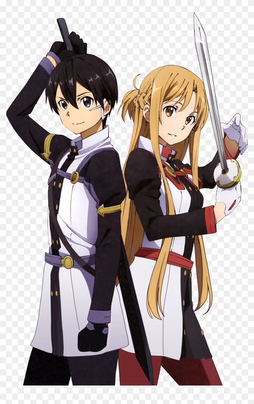 Free: Kirito Asuna Sword Art Online Anime, asuna transparent