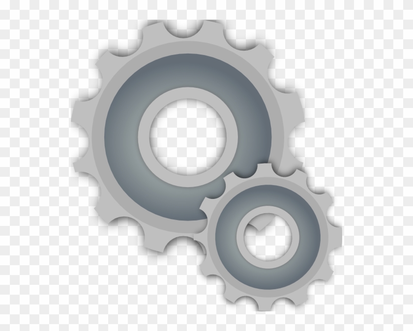 Small - Gears Clip Art, HD Png Download - 552x594(#504946) - PngFind