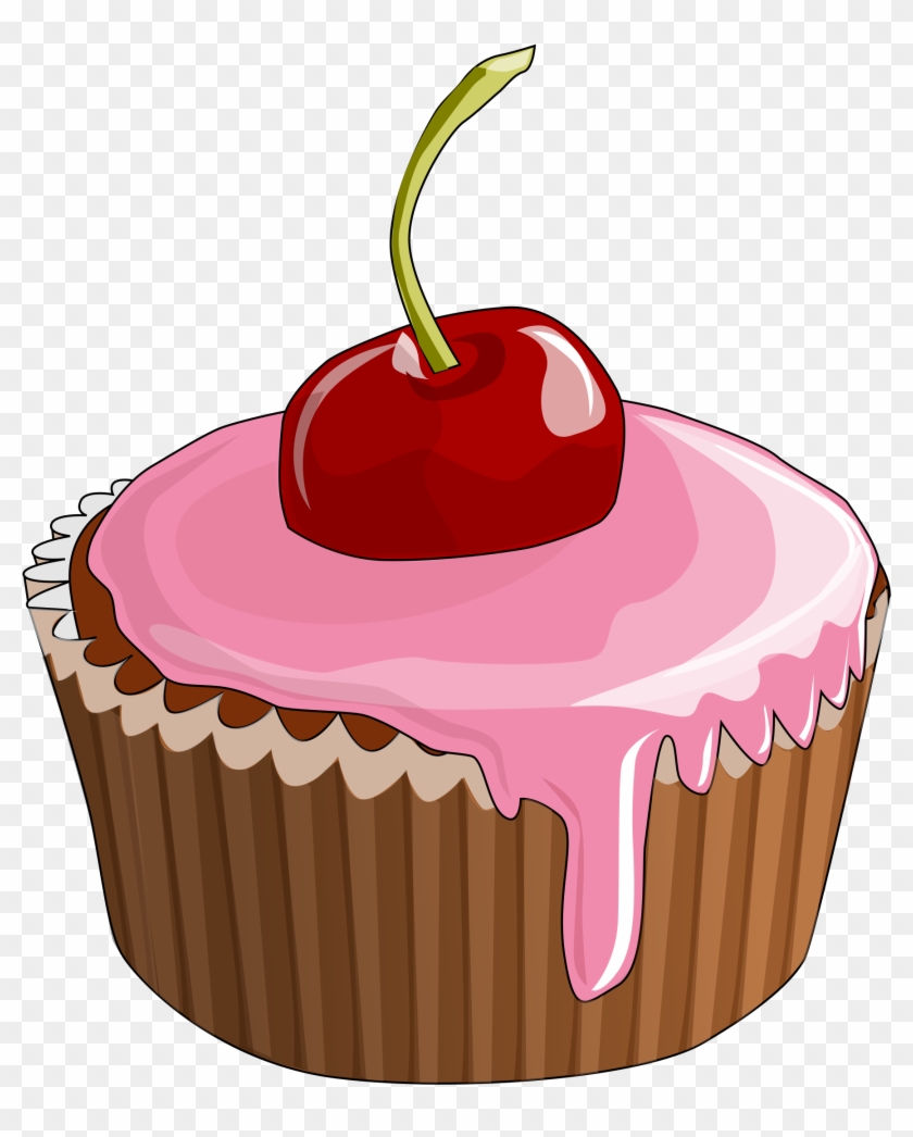 Cartoon Cupcake Cherry On Top Cupcake Png, Cupcake - Cupcakes Clipart Png,  Transparent Png - 800x800(#506690) - PngFind