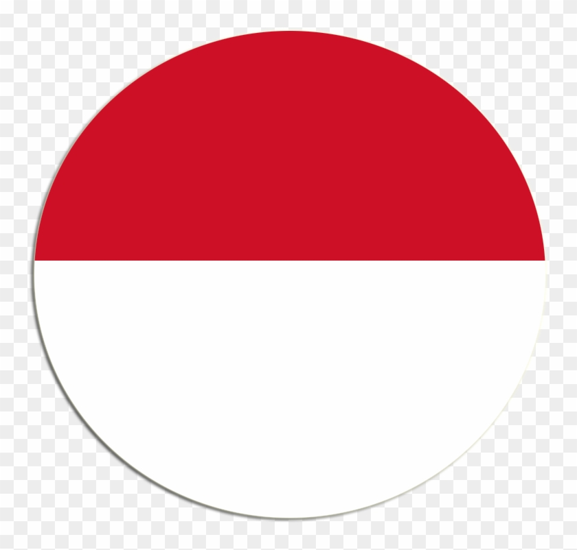  Bendera  Indonesia  Circle HD Png Download 821x763 