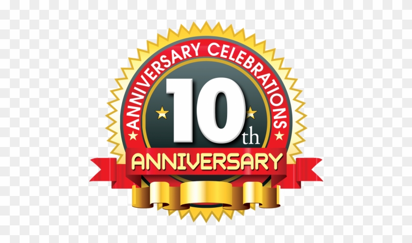 Anniversary Ribbon Png 10th Year Anniversary Logo Png Transparent Png 700x466 Pngfind