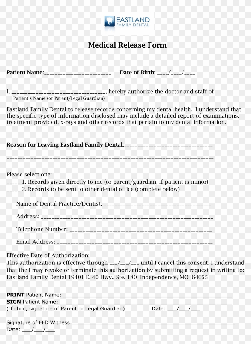 Medical Records Release Medical Records Release Form - Medical Records ...