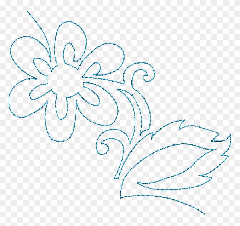 Continuous Single Line Single Line Pattern Design, HD Png Download