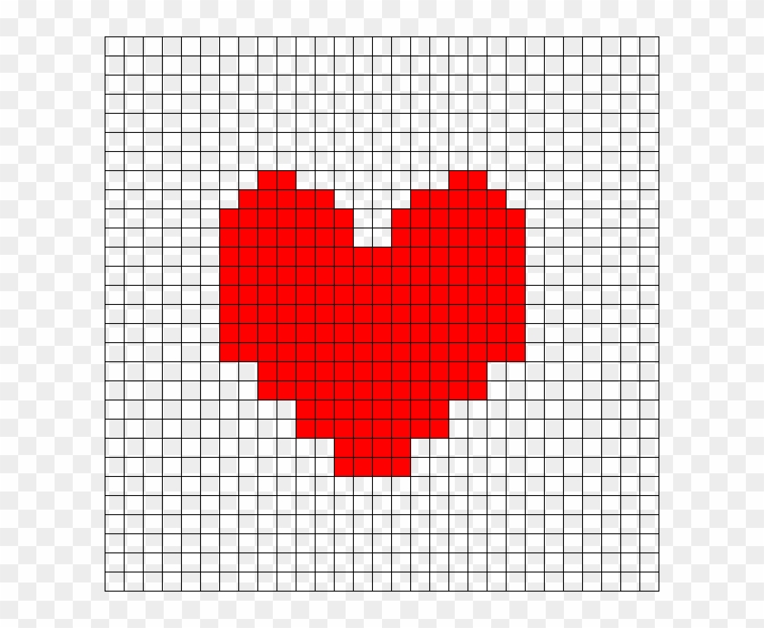 Undertale Heart Pixel Art Grid - Pixel Art Grid Gallery