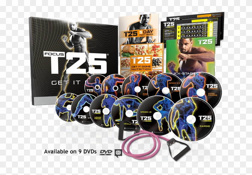 Focus T25 And Shakeology Challenge Pack - T25 Dvd, HD Png Download -  656x505(#5082894) - PngFind