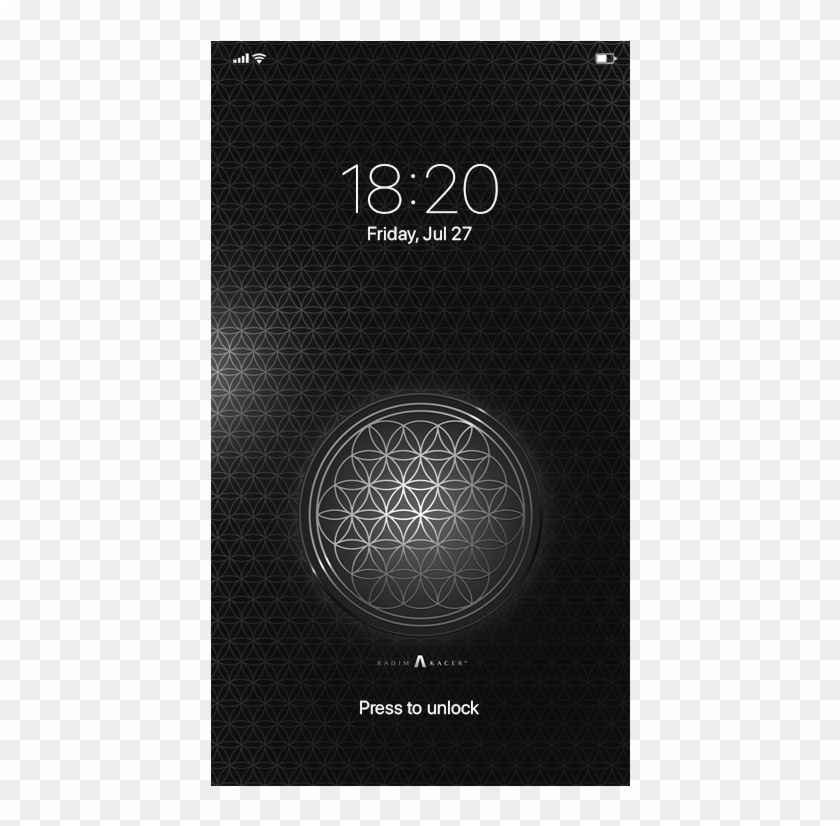 Flower Of Life Silver Lock Screen Wallpaper For Iphone Flower Of Life Iphone Hd Png Download 1001x1001 Pngfind