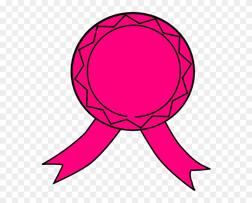 Pink Ribbon Clip Art Award Ribbon Png Pink, Transparent Png 564x598