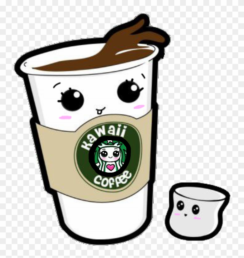 Drawn Starbucks Kawaii Kawaii Coffee, HD Png Download 750x808