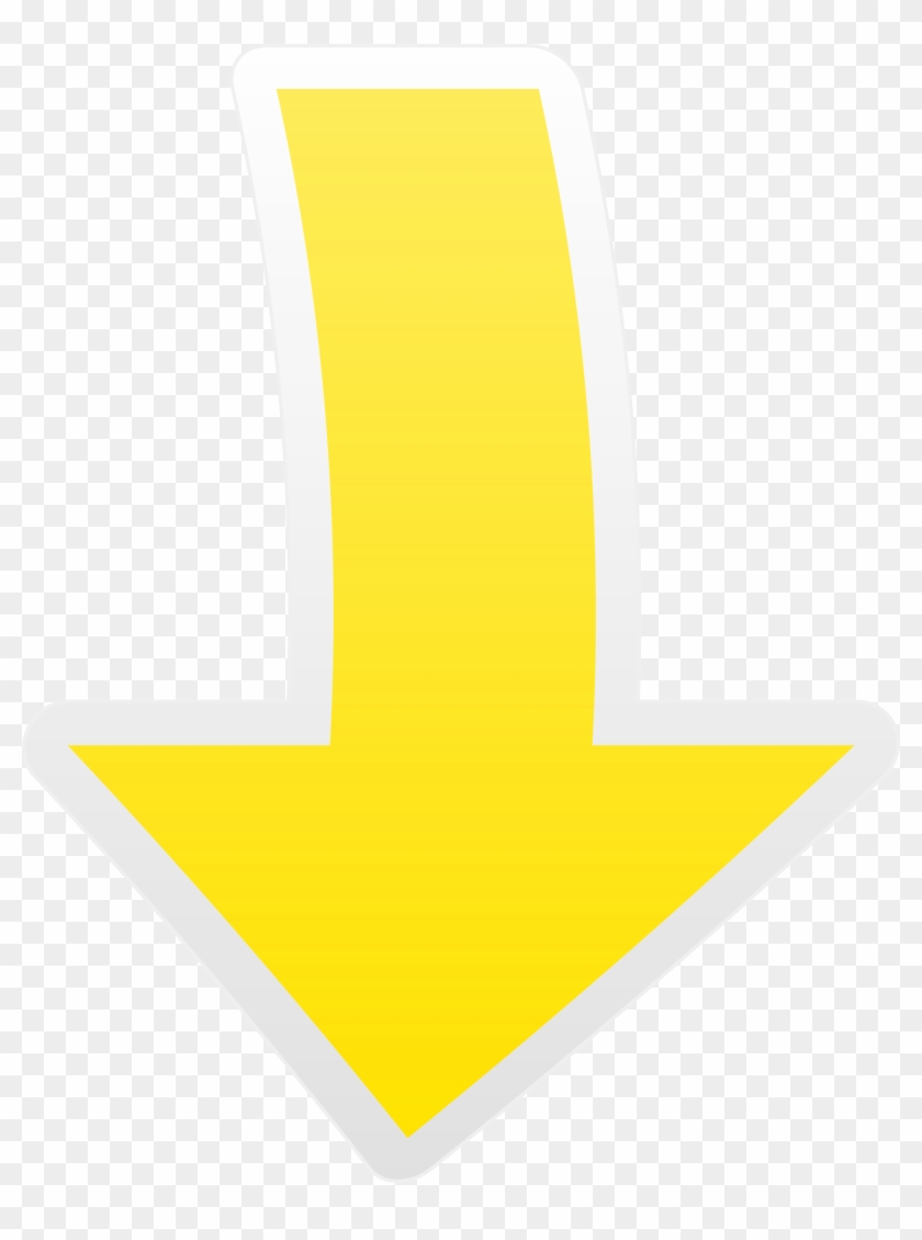 Yellow Arrow Down Transparent Png Clip Art Image Down Arrow Png
