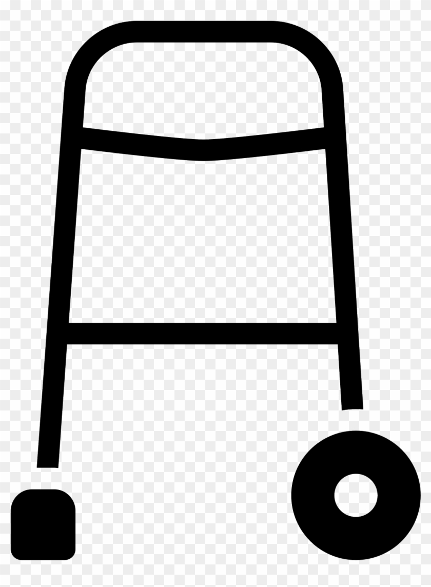 Walker Filled Icon - Chair, HD Png Download - 1208x1589(#5109891) - PngFind