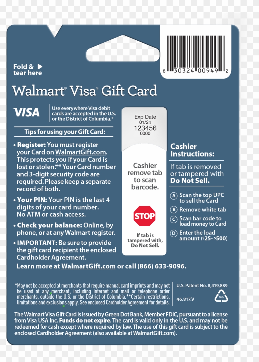 Walmart Gift Card Clipart Png Walmart Visa Gift Card Green Dot