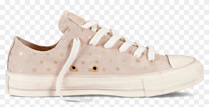 converse gold polka dot