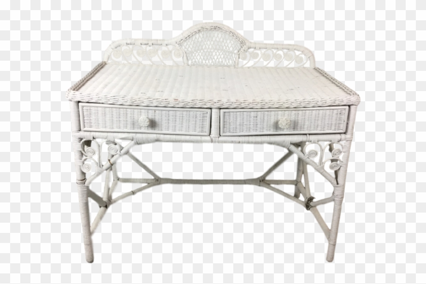 Pier 1 White Wicker Desk Part Of The Bristol Collection End