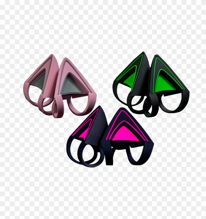 Razer Kitty Ears For Razer Kraken - Razer Quartz Pink Kitty Ear, Png Download 985x1000(#5141814) - PngFind