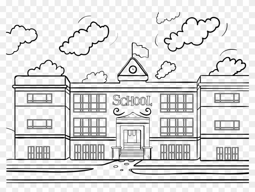 Building Cartoon Transparent Coloring Page, Printable - Drawing Pictures Of School, HD Png Download - 3300x2334(#5142936) - PngFind Building Cartoon Transparent Coloring Page, Printable - Drawing Pictures Of School, HD Png Download - 3300x2334(#5142936) - PngFind