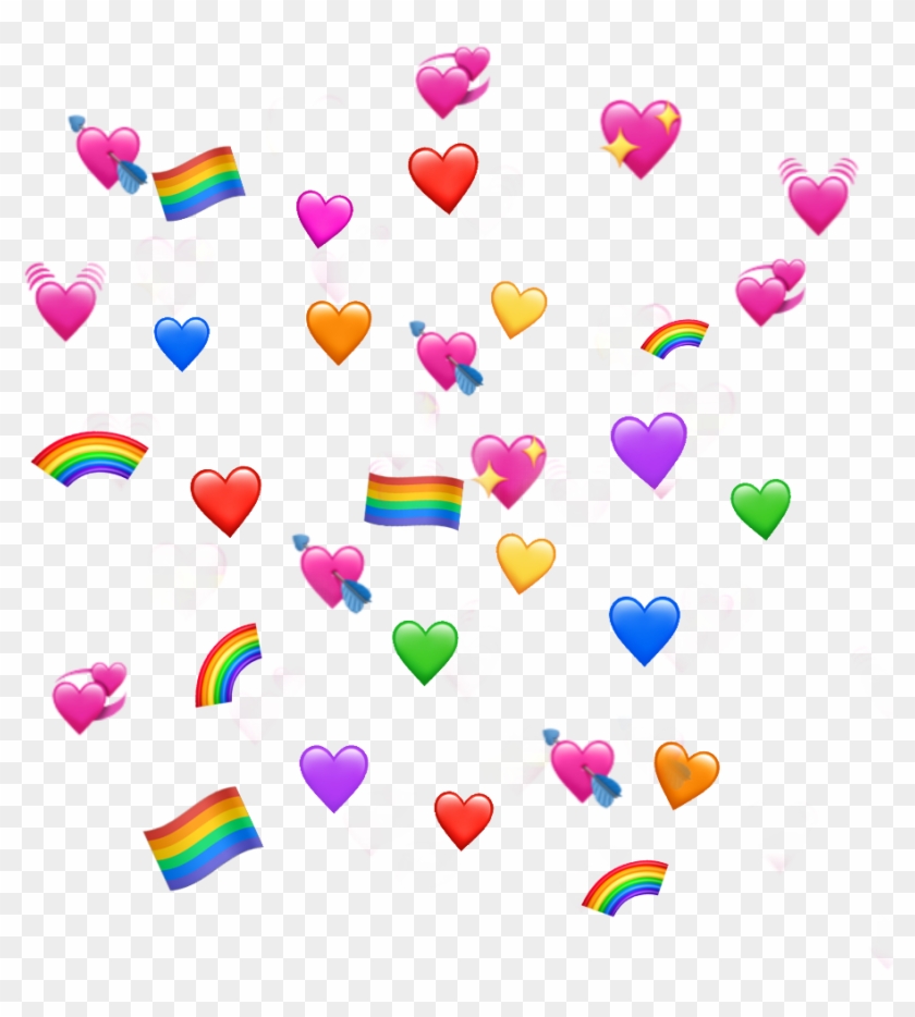 Corazones Corazon Banderita Lgbt Arcoiris Heart Emoji Meme Transparent Hd Png Download 1024x1024 Pngfind