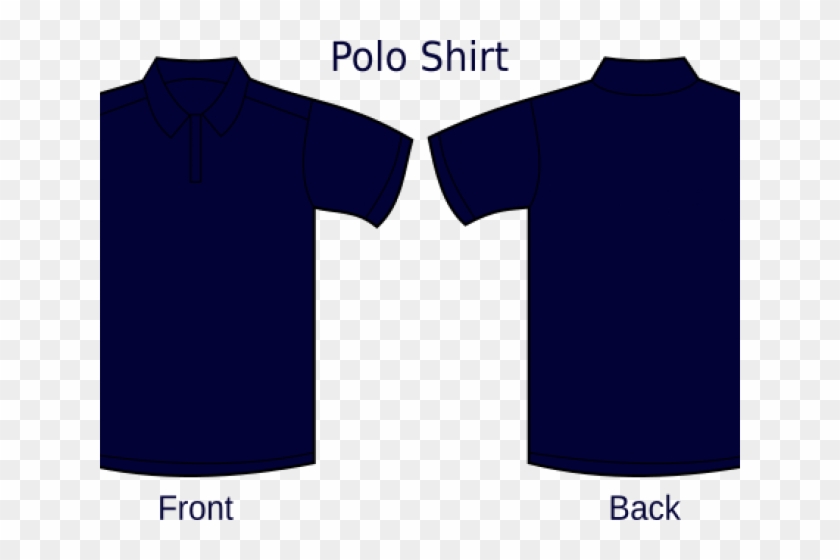 Polo Shirt Clipart Template Navy Blue Plain Dark Blue Polo Shirt