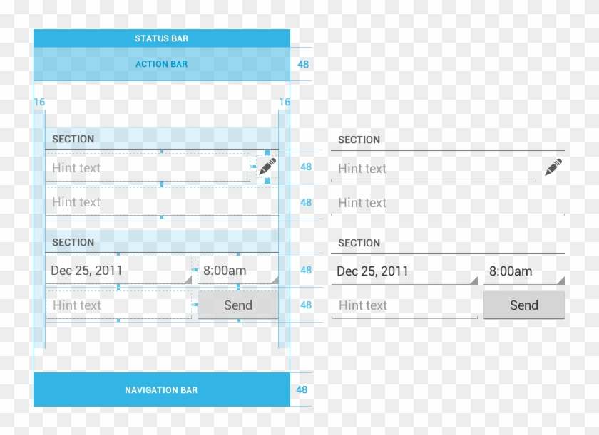 Android Police - Android Form Design Example, HD Png Download - 759x536 ...