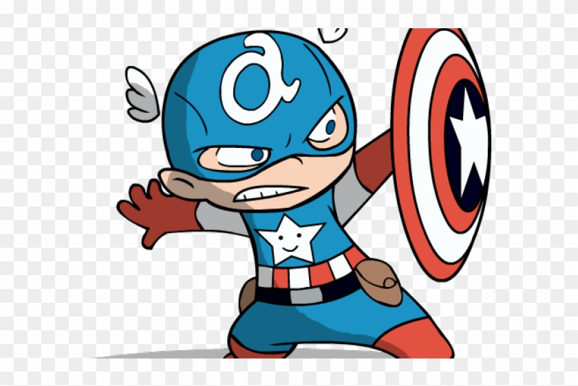 Clipart Wallpaper Blink - Baby Captain America Cartoon, HD Png Download -  640x480(#5193333) - PngFind