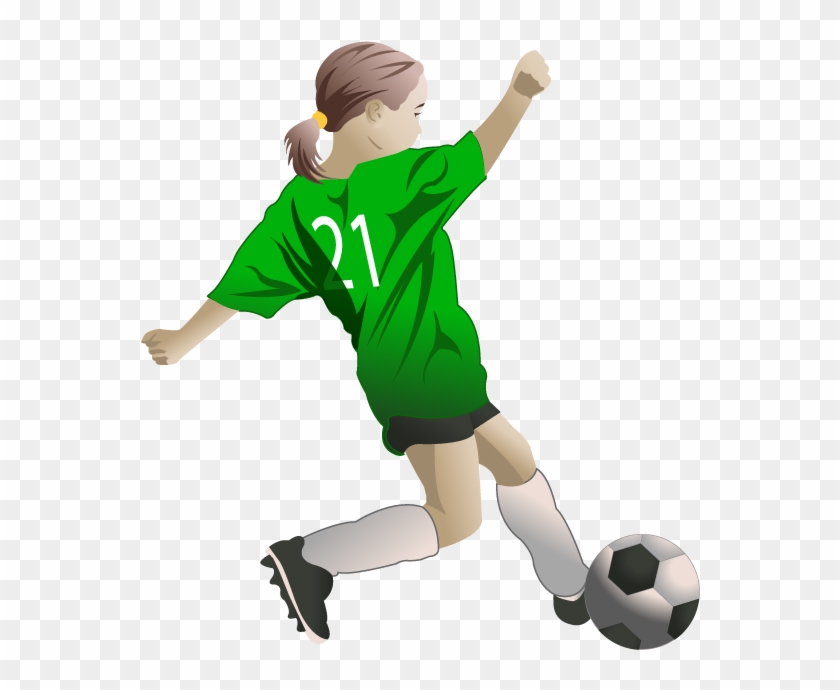 28 Collection Of Female Soccer Players Clipart Girl Play Football Png Transparent Png 579x646 5239 Pngfind