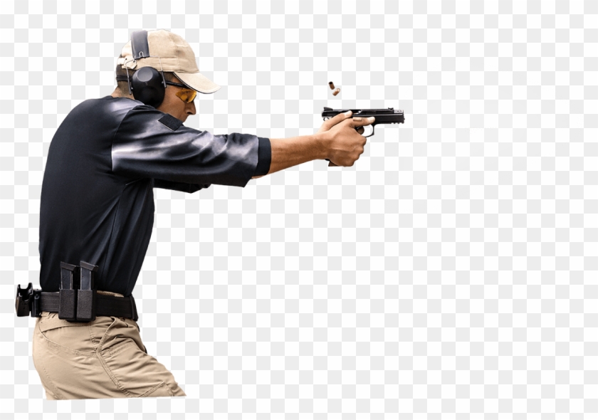Png Gun Shooting - Person Shooting Gun Transparent, Png Download