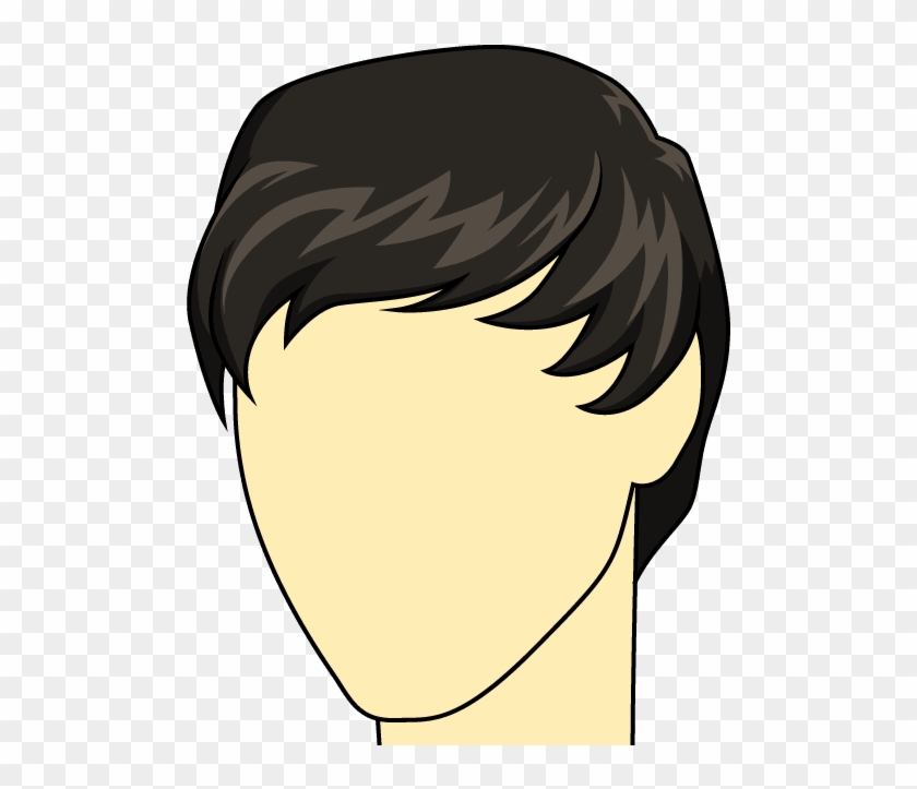 How To Draw Male Hairstyle - Cartoon, HD Png Download - 499x643(#528575) -  PngFind