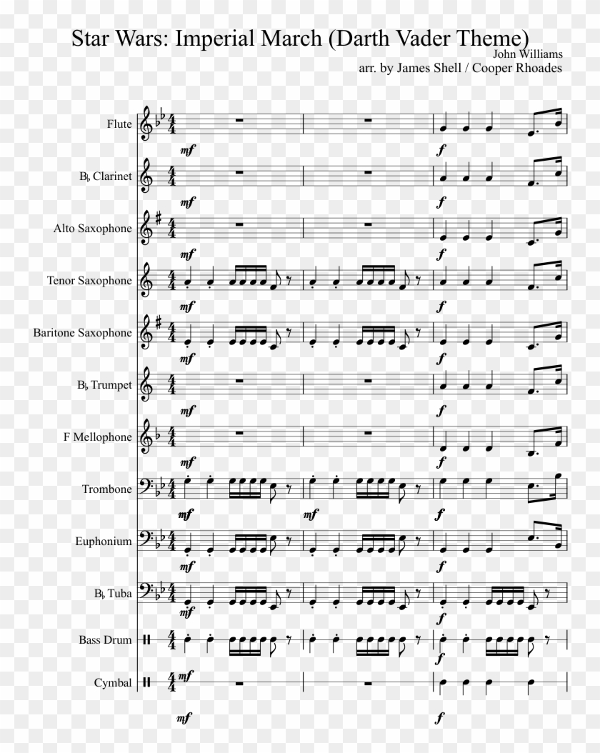 Imperial March Sheet Music Composed By John Williams Seven Nation Army Recorder Sheet Music Hd Png Download 827x1169 5210212 Pngfind