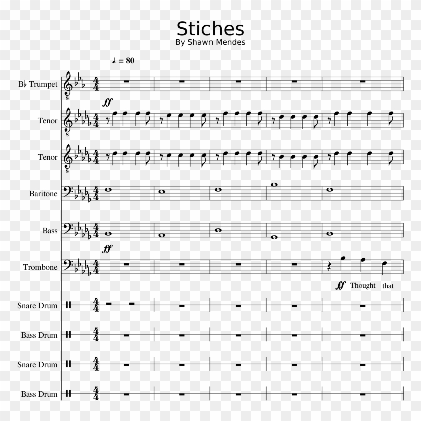 Stiches Sheet Music 1 Of 31 Pages Stitches Drum Sheet Music Hd Png Download 773x760 5210532 Pngfind