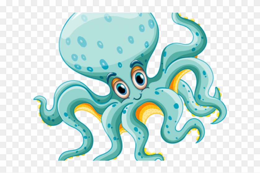Octopus Clipart Rainbow - Under The Sea Animal Clipart, HD Png Download -  640x480(#5210704) - PngFind
