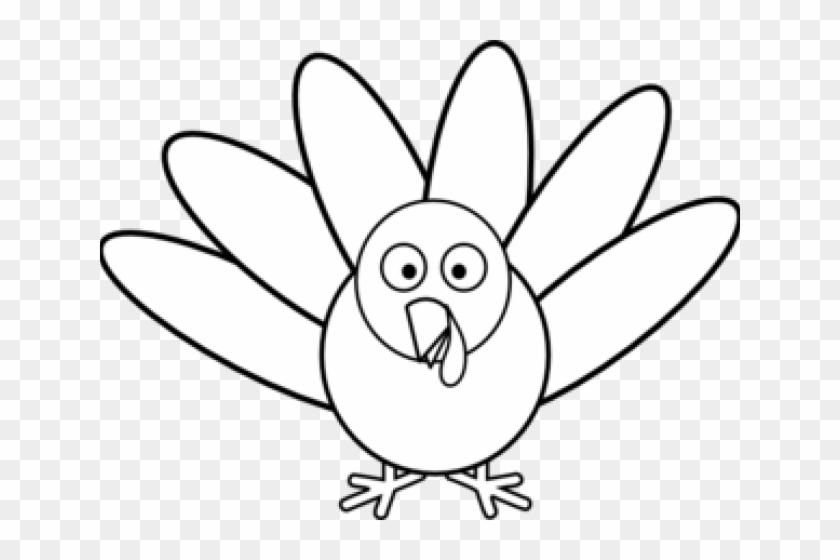 Feather Outline Cliparts Turkey Clip Art Black HD Png Download