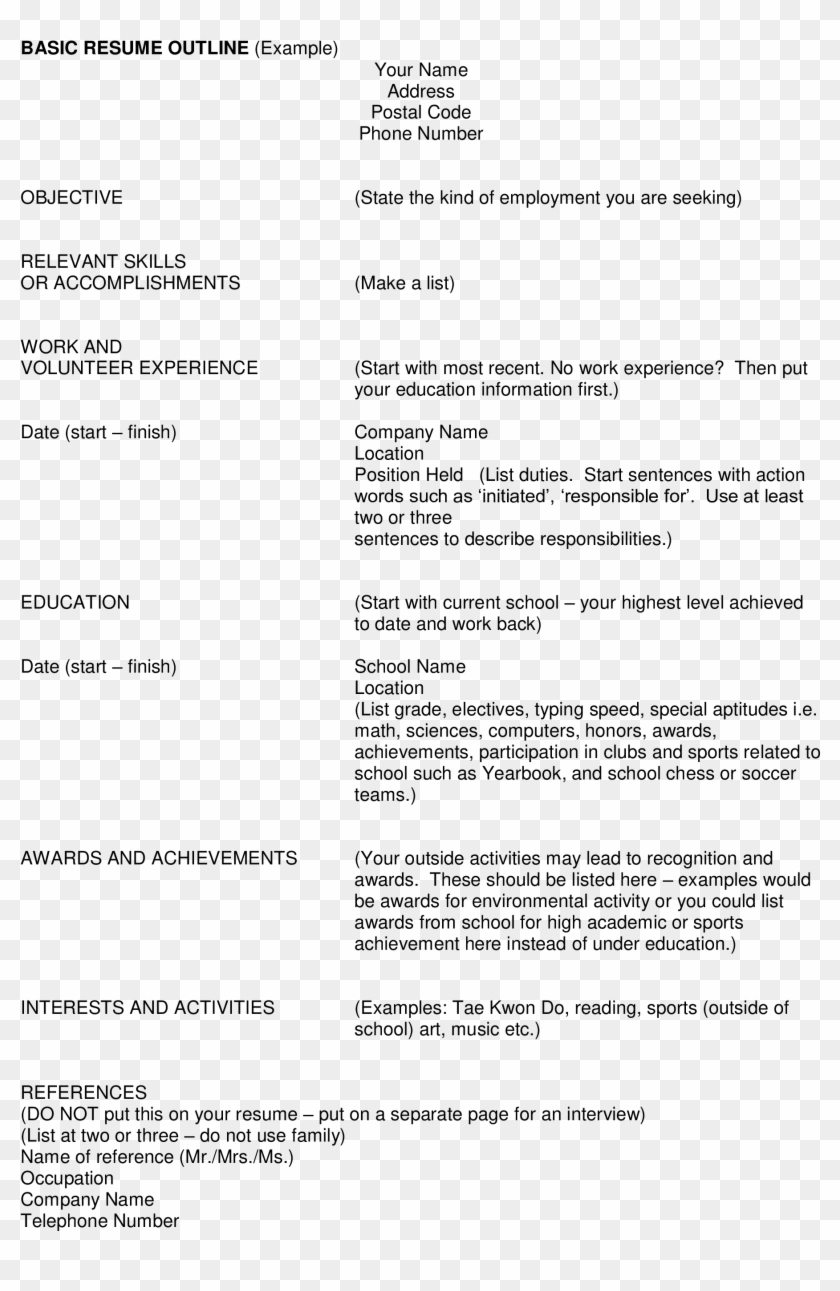 Full Size Of Resume And Template Resume Hd Png Download 2550x3300 5211523 Pngfind