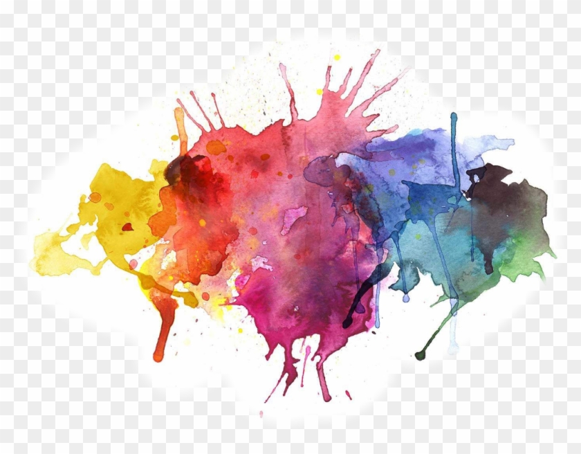 Splash Watercolor Rainbow Cool Banner Freetoedit Watercolor